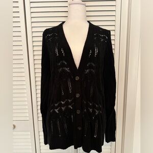 Torrid Black Knit Cardigan Sweater NWOT